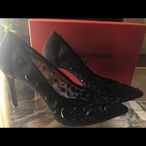 Donald J Pliner jeweled heels